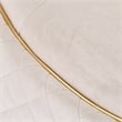 MICHAEL AMINI Ariana Upholstered Velvet Sofa in Beige and Gold