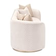 MICHAEL AMINI Ariana Upholstered Velvet Sofa in Beige and Gold