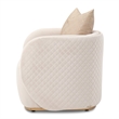 Michael Amini Ariana Velvet Accent Chair - Beige/Gold