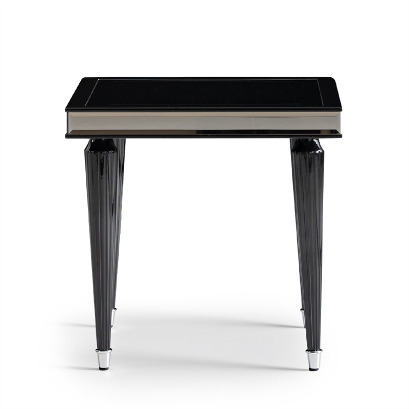 Michael Amini La Francaise Side Table - Black Ice
