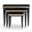 Michael Amini La Francaise Nesting Tables - Set of 3 - Black Ice
