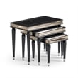 Michael Amini La Francaise Nesting Tables - Set of 3 - Black Ice