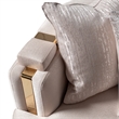 Michael Amini Carmela Sofa - Almond/Gold