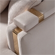 Michael Amini Carmela Sofa - Almond/Gold