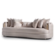 Michael Amini Carmela Mansion Sofa - Almond/Gold