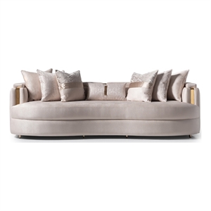 Michael Amini Carmela Mansion Sofa - Almond/Gold