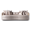 Michael Amini Carmela Mansion Sofa - Almond/Gold