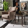 Michael Amini Lousanne Side Table - Glossy Mocha Sand