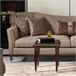 Michael Amini Lousanne Side Table - Glossy Mocha Sand