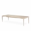 MICHAEL AMINI Malibu Crest 9-Piece Engineered Wood Dining Set in Blush