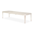MICHAEL AMINI La Rachelle 9-Piece Engineered Wood Dining Set in Champagne/White