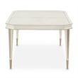 MICHAEL AMINI La Rachelle 9-Piece Engineered Wood Dining Set in Champagne/White