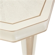 MICHAEL AMINI La Rachelle 9-Piece Engineered Wood Dining Set in Champagne/White