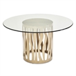 MICHAEL AMINI La Rachelle 5-Piece Transitional Metal Dining Set in Metal