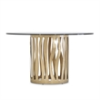 MICHAEL AMINI La Rachelle 5-Piece Transitional Metal Dining Set in Metal