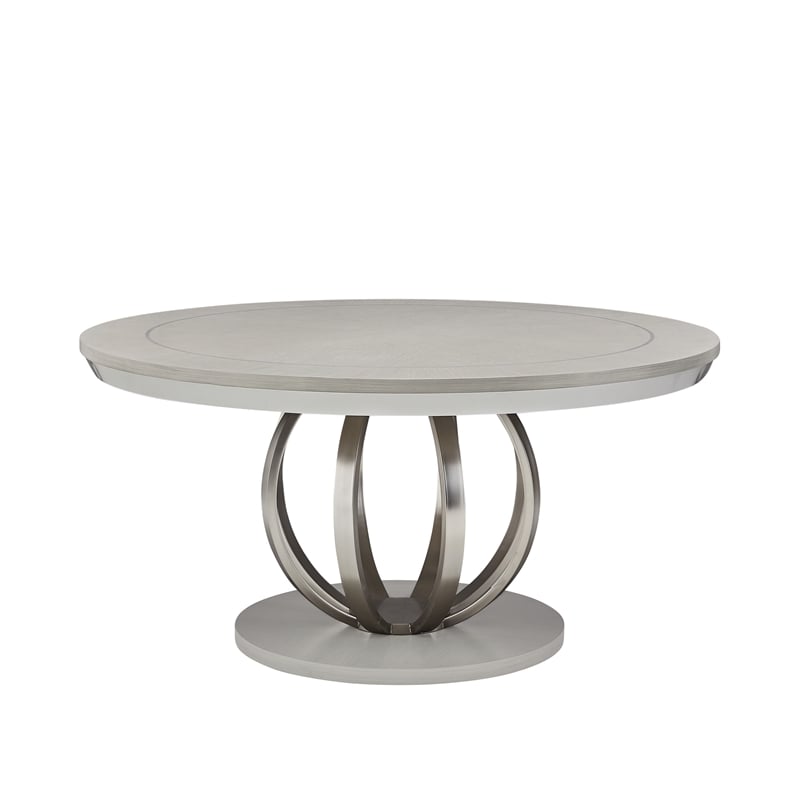 MICHAEL AMINI Eclipse 5-Piece Engineered Wood Dining Set in Moonlight Gray