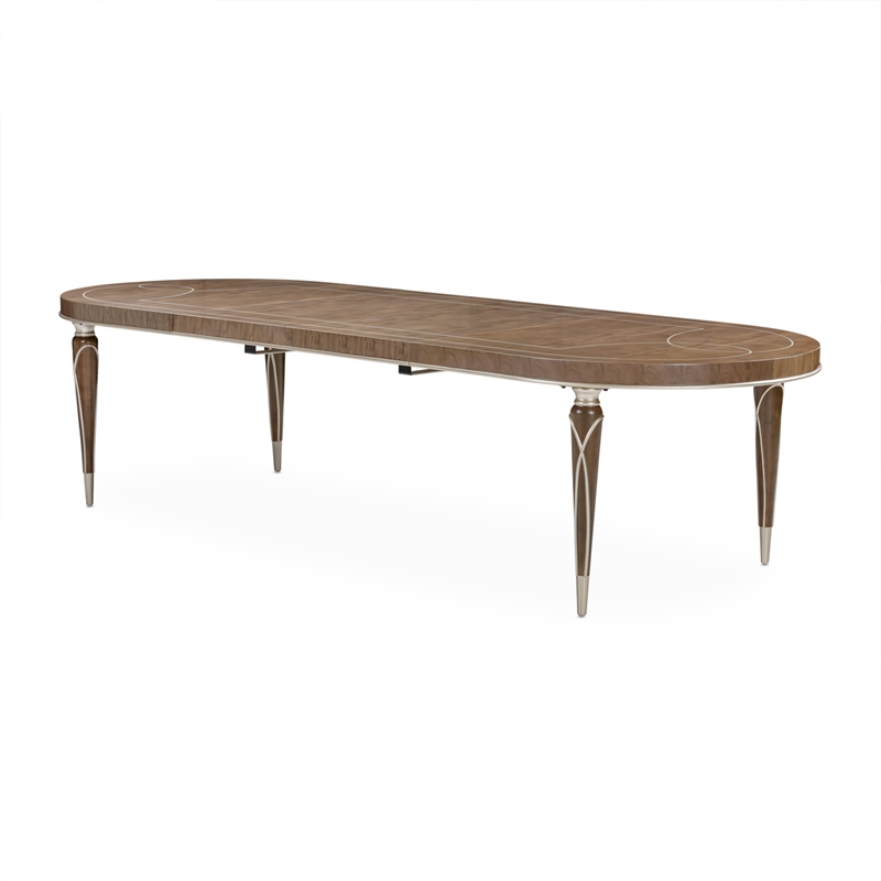 Villa Cherie 9-Piece Dining Room Set - Hazelnut