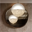 Michael Amini Eclipse Modern LED Chandelier - Silver