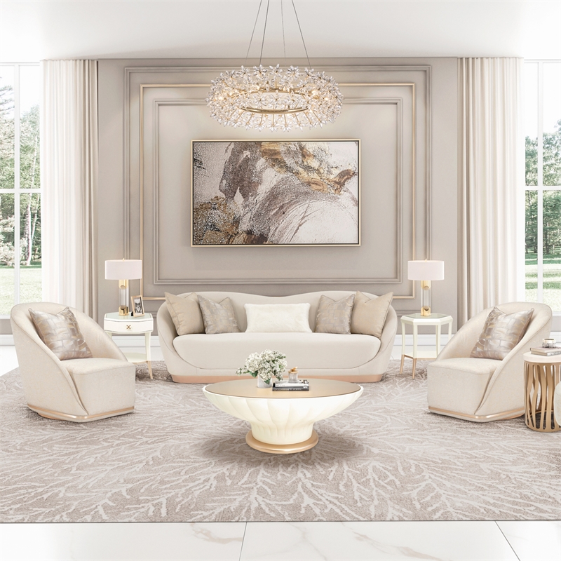 Michael Amini Bouquet Crystal Chandelier - Gold