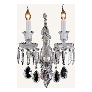 Michael Amini Chambord Crystal Wall Sconce - Clear