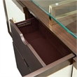 Michael Amini Belmont Place Buffet/Sideboard & Mirror Set in Espresso