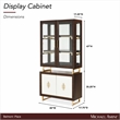 Michael Amini Belmont Place Display Cabinet in Espresso