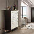 Michael Amini Belmont Place 5-Drawer Bedroom Chest in Espresso