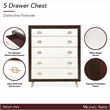 Michael Amini Belmont Place 5-Drawer Bedroom Chest in Espresso