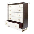 Michael Amini Belmont Place 5-Drawer Bedroom Chest in Espresso