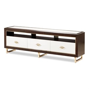 Michael Amini Belmont Place Media Cabinet For TVs upto 78&quot in Espresso