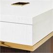 Michael Amini Belmont Place 7-Drawers Office Desk in Espresso