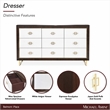 Michael Amini Belmont Place 9-Drawers Bedroom Dresser in Espresso