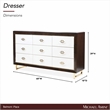 Michael Amini Belmont Place 9-Drawers Bedroom Dresser in Espresso