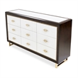 Michael Amini Belmont Place 9-Drawers Bedroom Dresser in Espresso