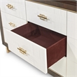 Michael Amini Belmont Place 9-Drawers Bedroom Dresser in Espresso