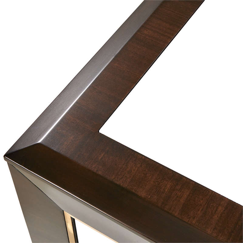 Michael Amini Belmont Place 2-Drawer Contemporary Wood Nightstand in Espresso