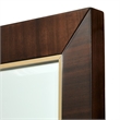 Michael Amini Belmont Place Contemporary Wood Wall Mirror in Espresso
