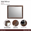 Michael Amini Belmont Place Contemporary Wood Wall Mirror in Espresso