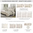 Michael Amini Glennridge 10-Piece King Comforter Set - Frost