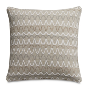 Moonbeam Whitney 19&quot Square Throw Pillow - Natural in Set of 2