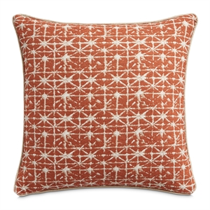 Sundance Foster 20&quot Square Throw Pillow - Spice Orange in Set of 2