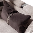 Michael Amini Carmela Sofa - Zinc/Silver