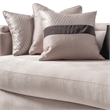Michael Amini Carmela Mansion Sofa - Zinc/Silver
