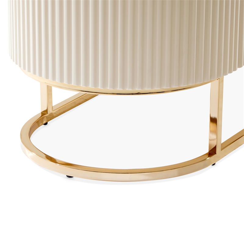 Lisbon Console Table - Silken Matte Cream