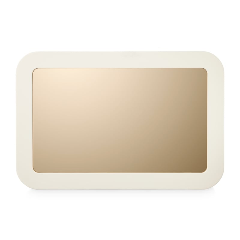 Michael Amini Lisbon Wall Mirror - Silken Matte Cream