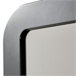 Michael Amini Lisbon Wall Mirror - Silken Matte Black