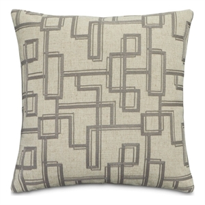 Moonbeam Keeley 21&quot Embroidered Square Accent Pillow - Fawn/Beige in Set of 2