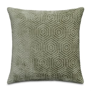 Renue Sutter 19&quot Square Chenille Throw Pillow - Fennel Green in Set of 2