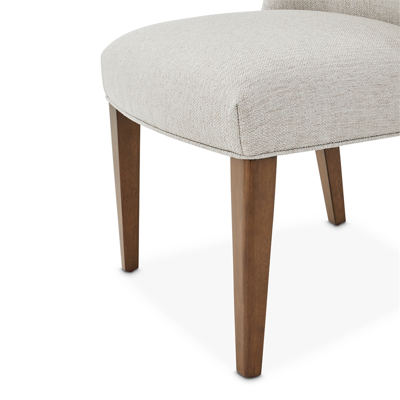 Brooklyn Walk Dining Side Chair - Set of 2 - Greige/Burnt Umber