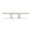 St. Charles Double Pedestal Dining Table -  Dove Gray